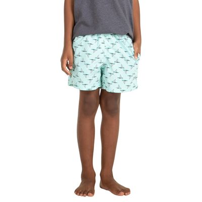 Shorts Infantil Masculino Estampado Beach  Barquinho