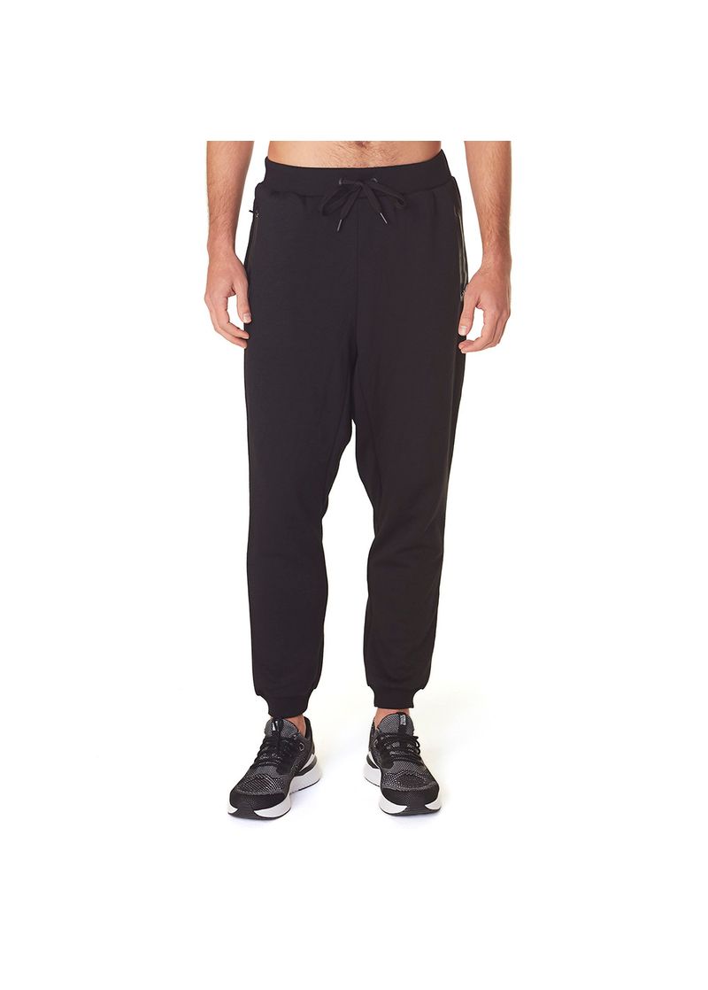 Calça Masculina de Moletom com Zíper Preta para treinar / Track&Field -  Track&Field