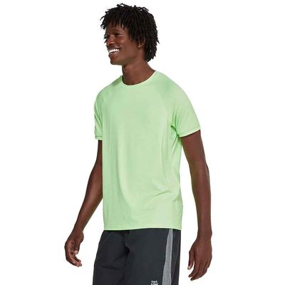 Camiseta masculina manga curta uv mesh verde citrus