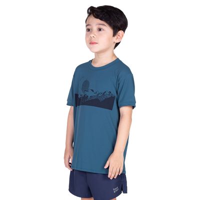 Camiseta masculina infantil manga curta thermodry montanha
