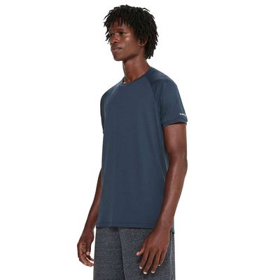 Camiseta masculina com proteção uv manga curta azul noturno