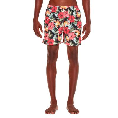 Shorts masculino médio estampado beach botânica