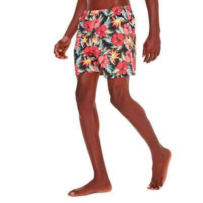 Shorts masculino médio estampado beach botânica