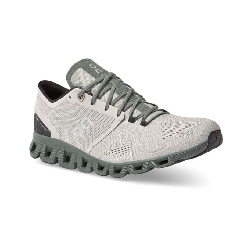 tenis-masculino-on-running-cloud-x-glacier-olive-frente-lateral