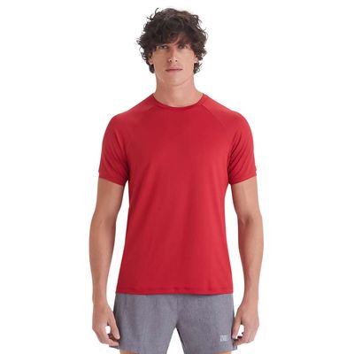 Camiseta masculina manga curta uv mesh páprica