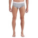 cueca-slip-masculina-de-algodao-mescla-cinza-frente