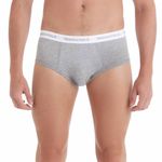 cueca-slip-masculina-de-algodao-mescla-cinza-detalhe