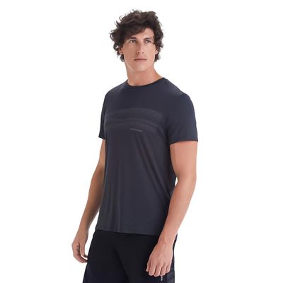 Camiseta masculina manga curta refletiva