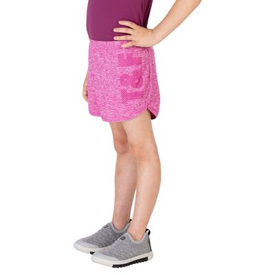 Shorts feminino infantil logo mescla pitaya