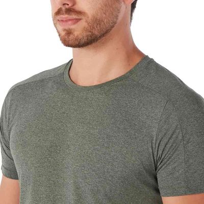 Camiseta masculina manga curta slim mescla jade