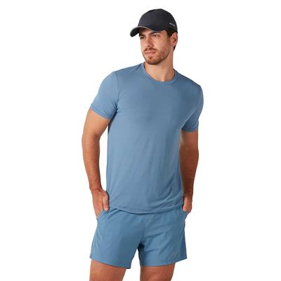 Camiseta masculina thermodry manga curta agua