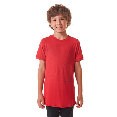 Camiseta masculina infantil manga curta thermodry pontilho