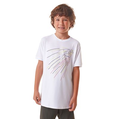 Camiseta masculina Infantil manga curta  thermodry luz