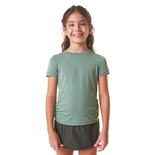 Camiseta Infantil Feminina Manga Curta Sinergia