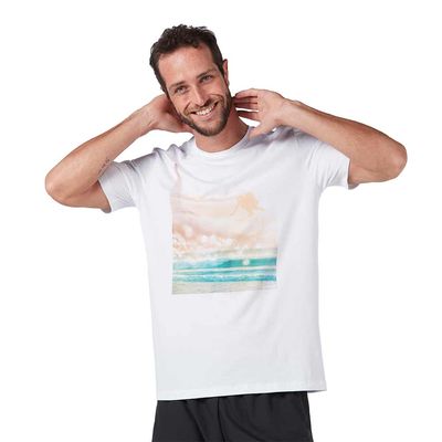 Camiseta masculina manga curta surf