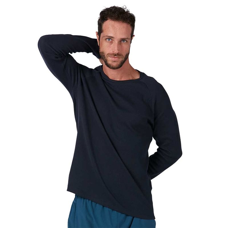 camiseta-masculina-manga-longa-quadrille-azul-noturno-para-treinar-no-frio-frente