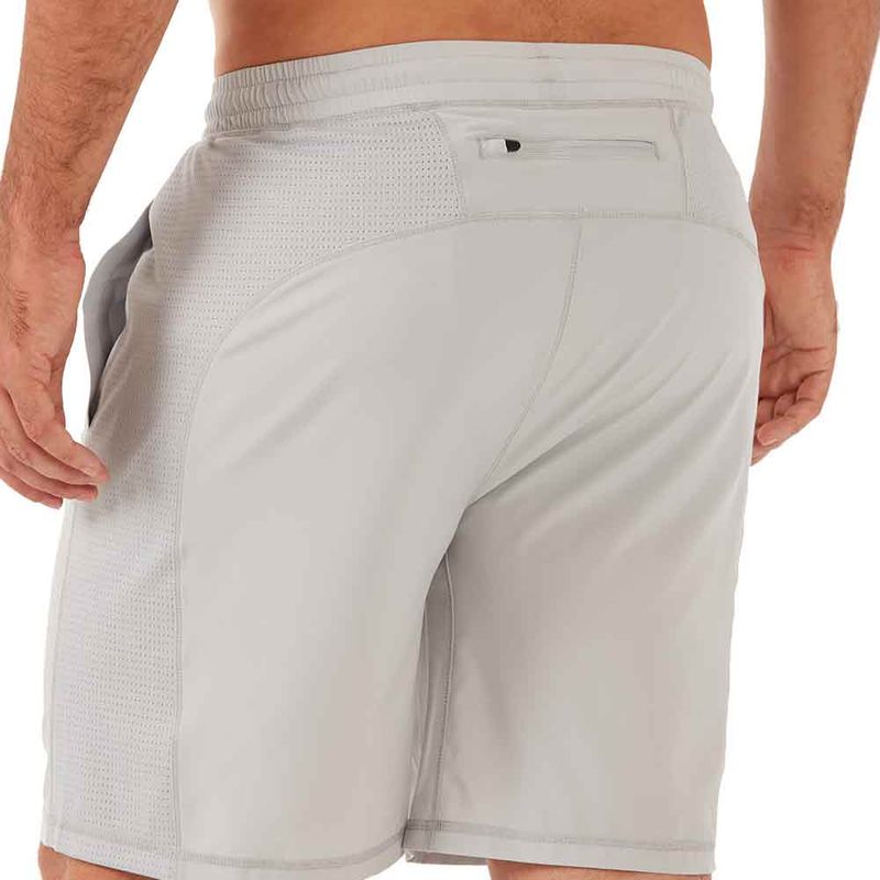 shorts-masculino-longo-stretch-cinza-prata-para-treinar-detalhe