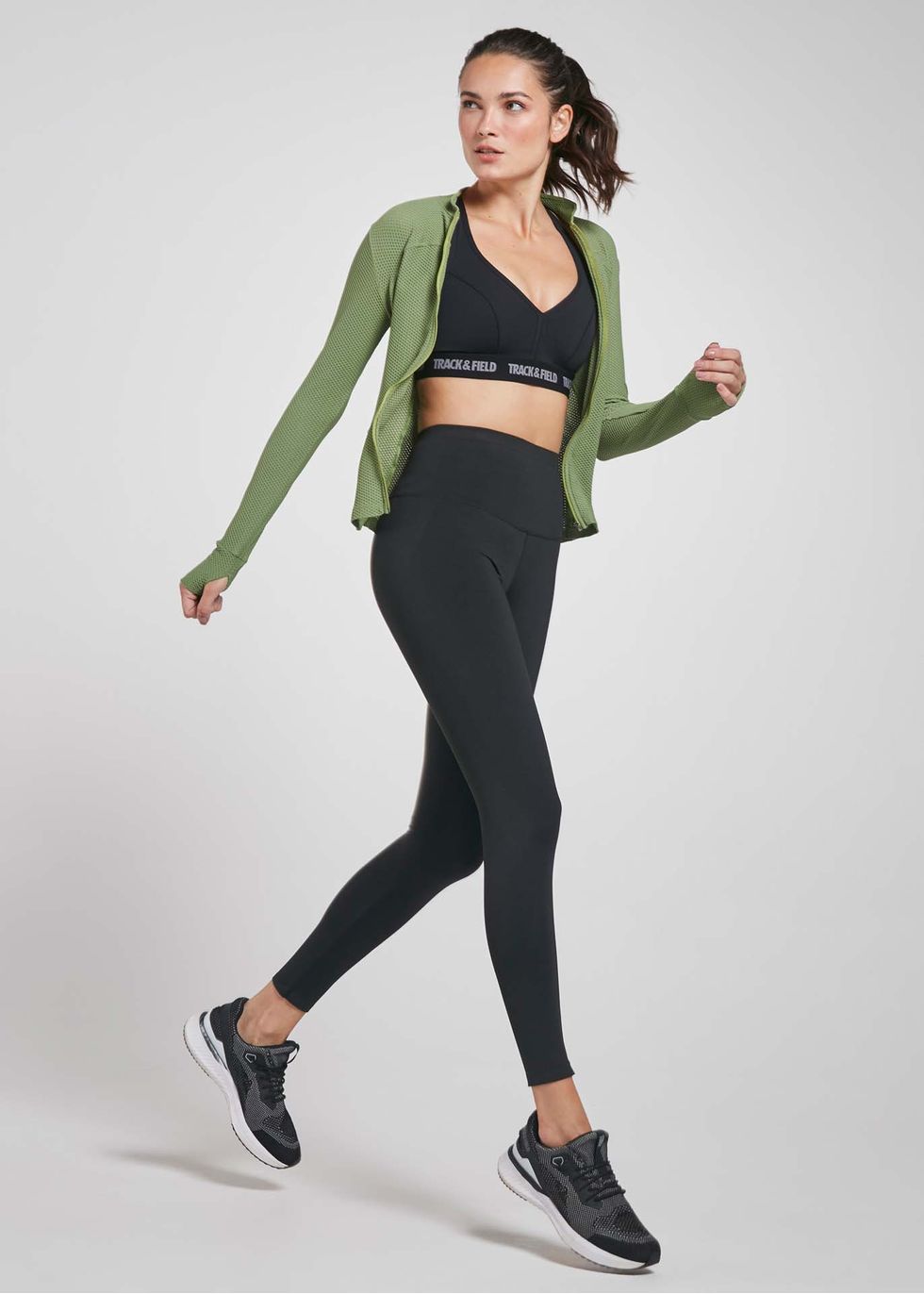 Track & Field Legging Texturizada Com Placa De Logo - Farfetch