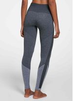 Calça Legging Feminina Esportiva Ace Com Recortes Cinza Mescla