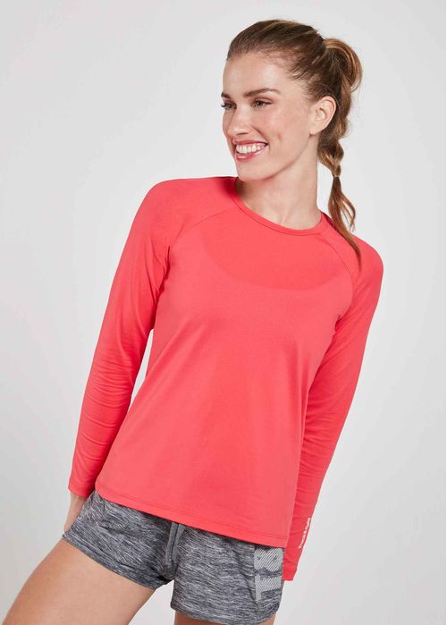 Camiseta Feminina Manga Longa Uv Mesh