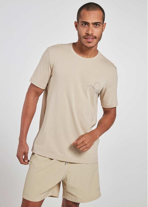 Camiseta Masculina Manga Curta Coolcotton Deserto