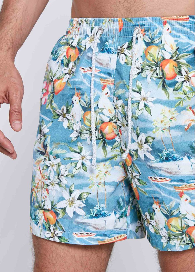 shorts_masculino_medio_estampado_beach_tropical_para_praia_detalhe