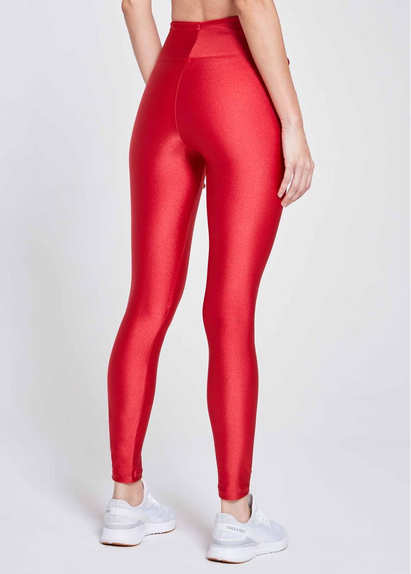 Calça Legging Fila Essential Bold Feminina Preto e Vermelho