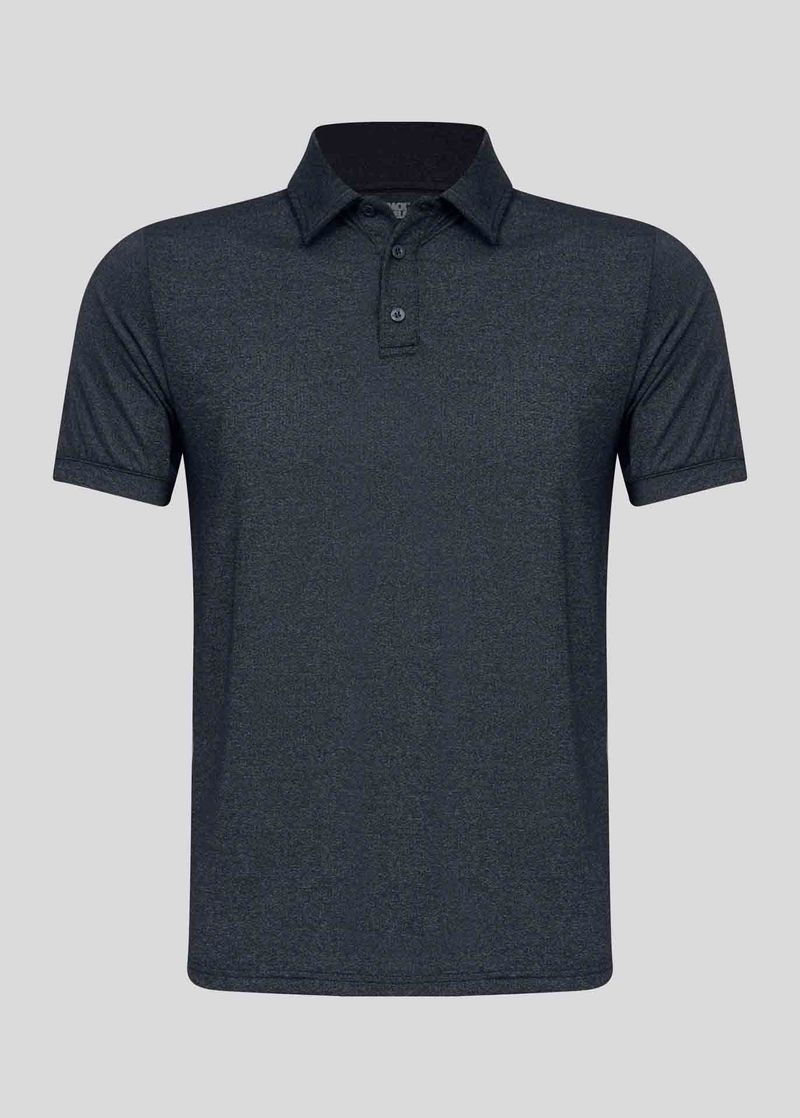 polo-masculina-slim-mesh-mescla-cinza