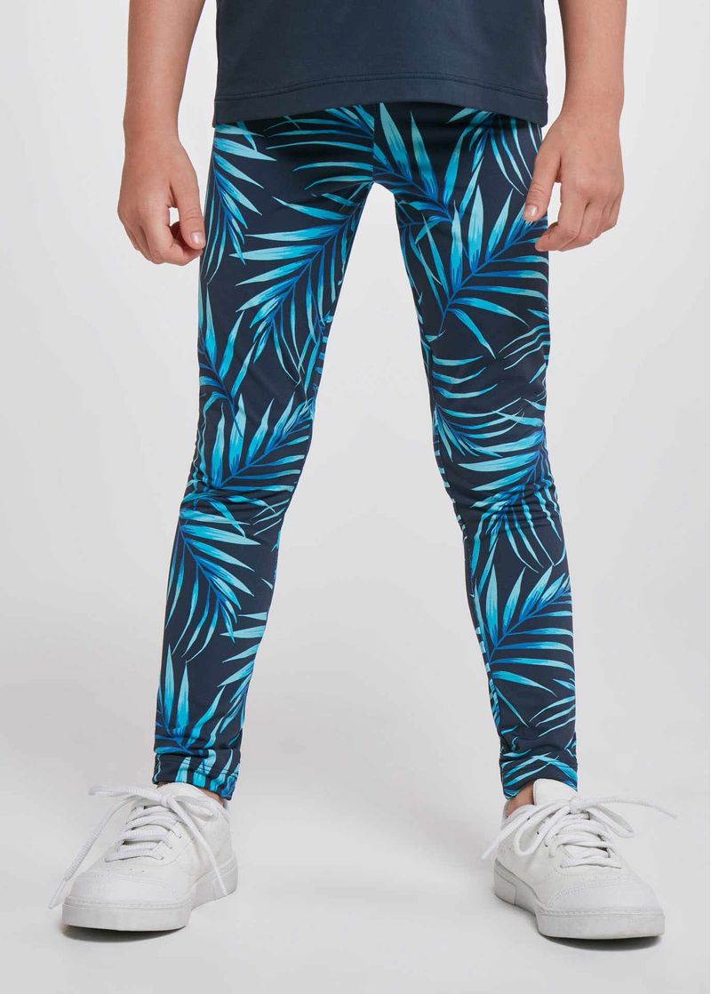 calca_legging_feminina_infantil_folhagem_azul_frente