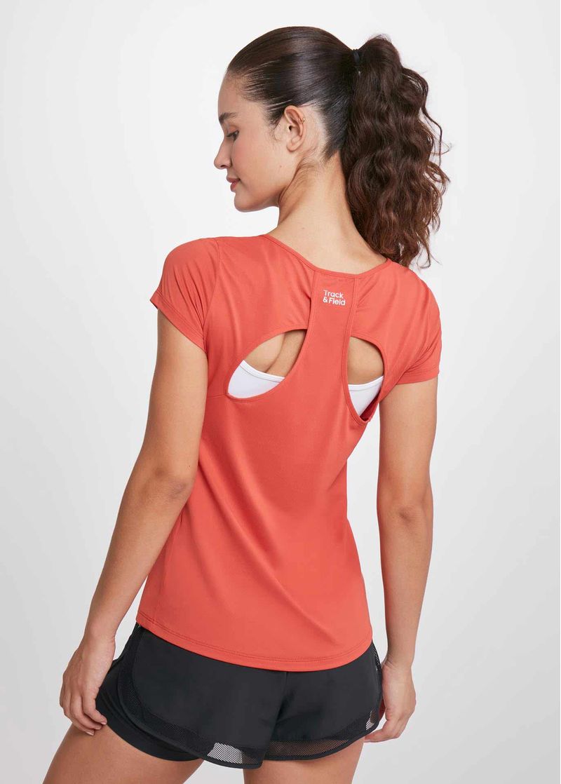 camiseta-corrida-feminina-manga-curta-gota-ceramica-laranja--costas
