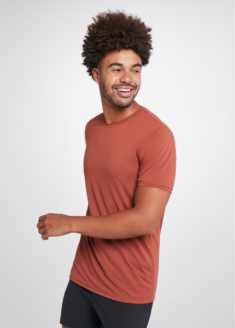 camiseta-masculina-manga-curta-thermodry-cobre-marrom-frente