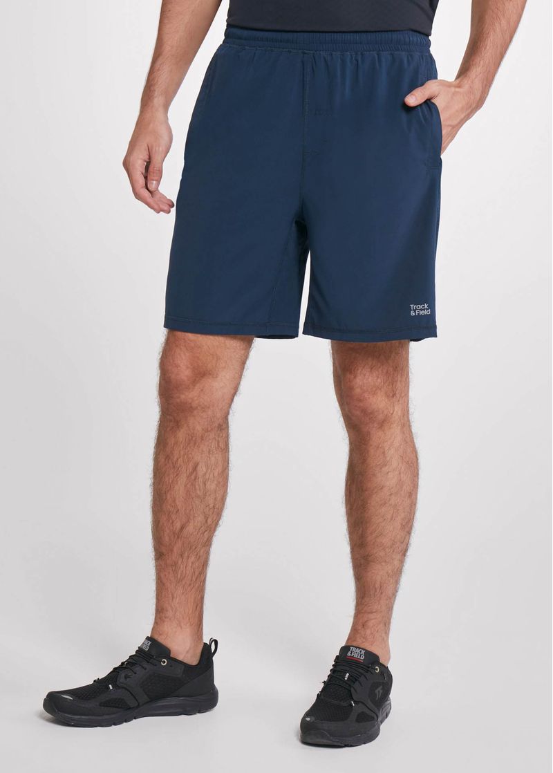 shorts_masculino_longo_stretch_azul_noturno_para_treinar_frente