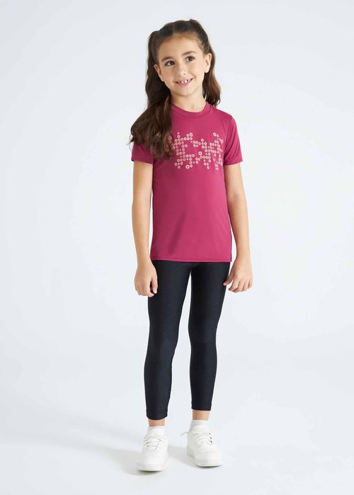 Calça Legging Infantil Feminina Jacquard