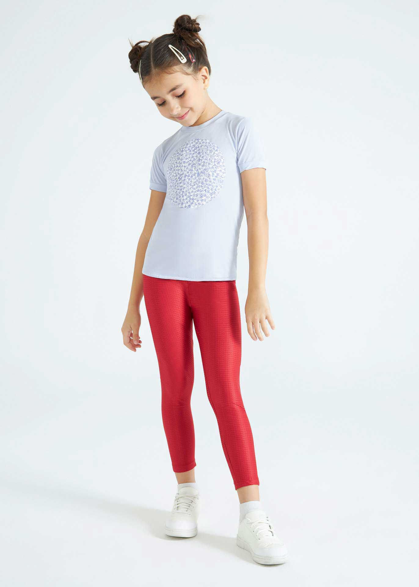 Legging feminina infantil textura paprica - Track&Field