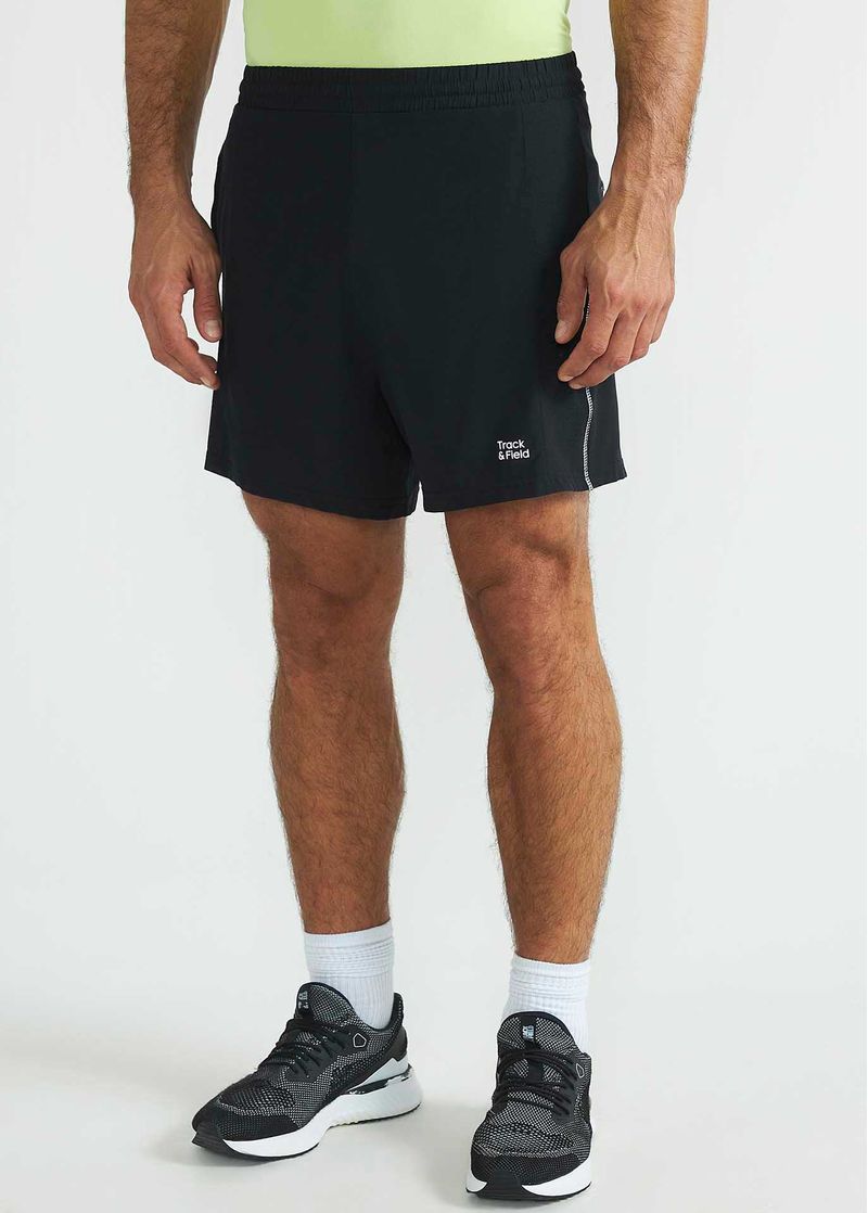 Shorts Curto Laser Preto com bermuda interna de compressão - Roupa  Masculina