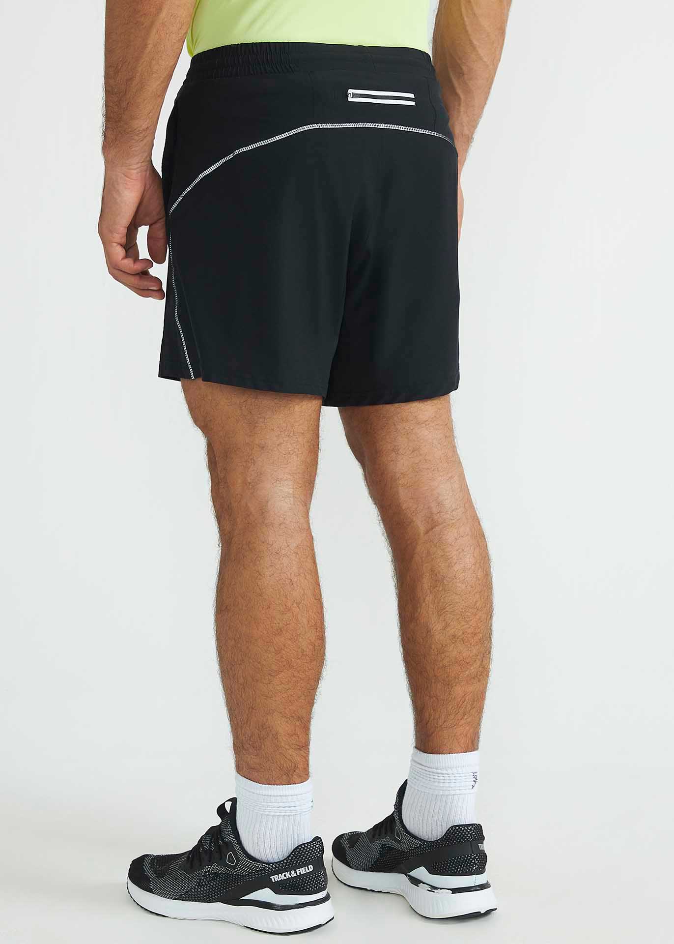 Shorts Curto Laser Preto com bermuda interna de compressão - Roupa  Masculina