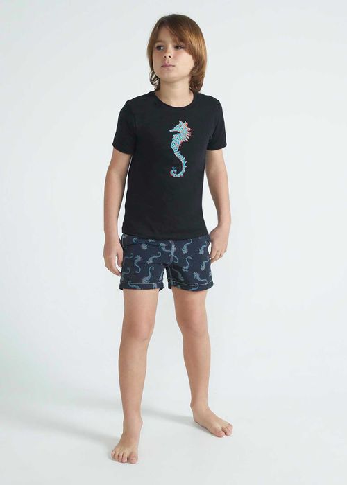 Shorts Infantil Masculino Estampado Beach