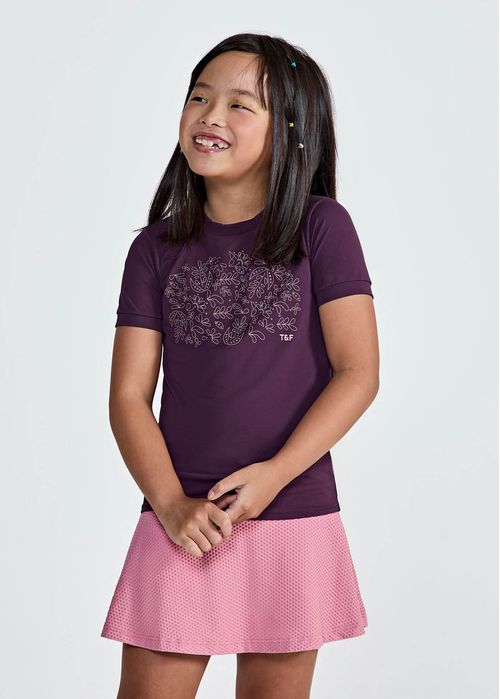 Camiseta Infantil Feminina Manga Curta Thermodry Campestre