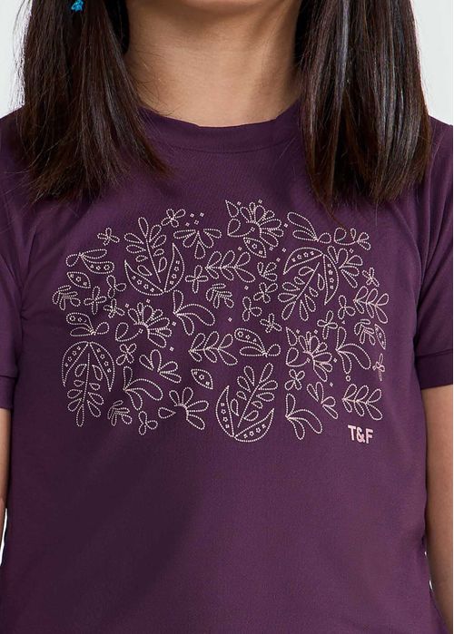 Camiseta Infantil Feminina Manga Curta Thermodry Campestre