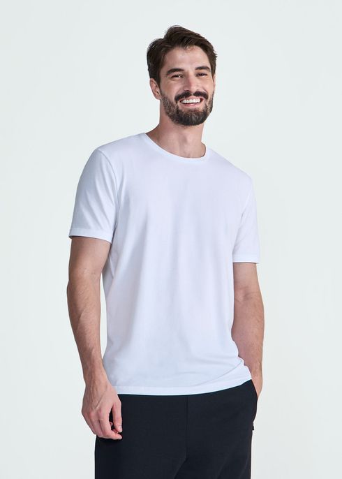 Camiseta Masculina Manga Curta Stretch Pima