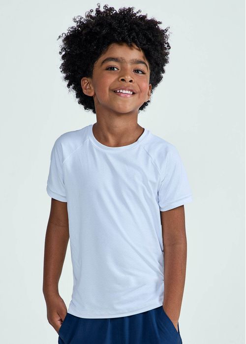 Camiseta Infantil Unissex Manga Curta Uv