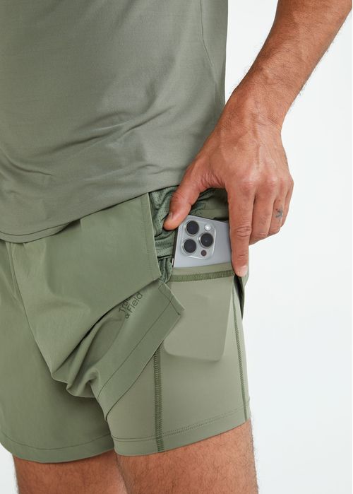 Shorts Masculino Curto com Bermuda