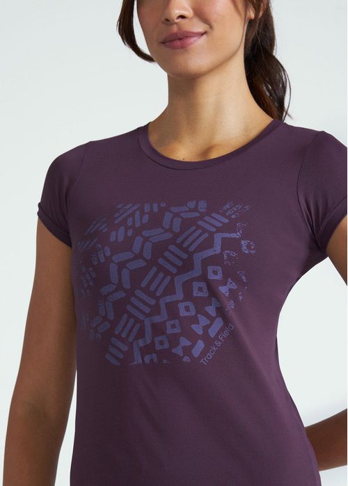 Camiseta Feminina Manga Curta Thermodry Étnica