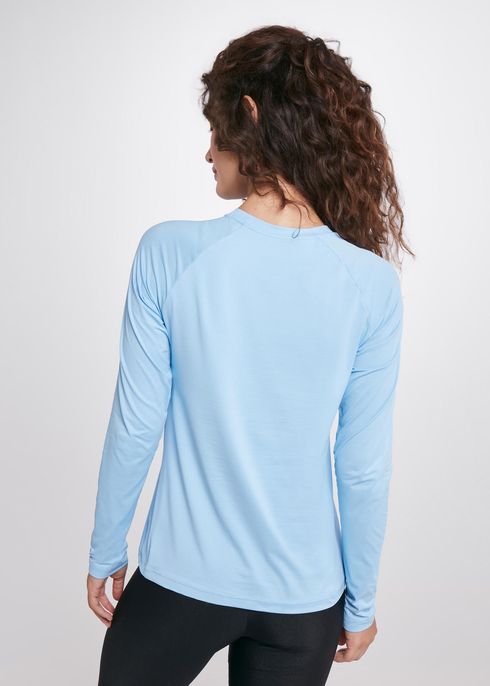 Camiseta Feminina Manga Longa Uv Mesh