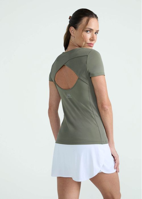 Camiseta Feminina Manga Curta Transpasse