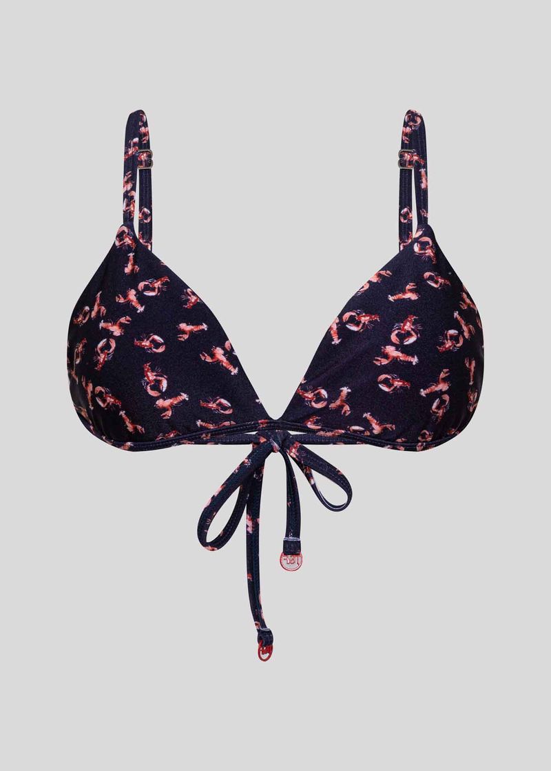top-biquini-triangulo-lagosta-preto-estampado