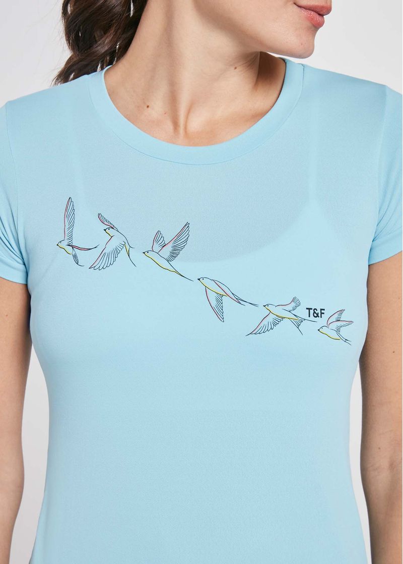 camiseta-feminina-manga-curta-thermodry-passaros-ceu-detalhe
