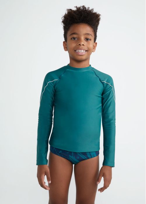 Camiseta Infantil  Masculina Manga Longa Uv Surf