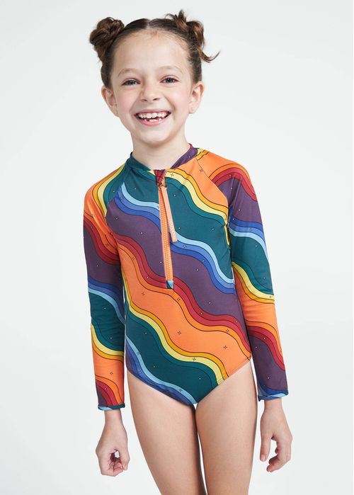 Maiô  Infantil  Manga Longa Uv Iris