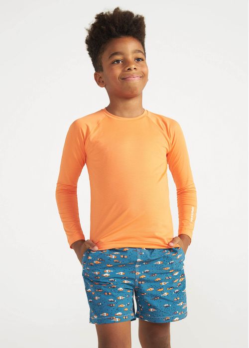 Camiseta Infantil Unissex Manga Longa Uv Mesh